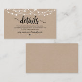 ファームストリ素朴ングライト結婚、の詳細 エンクロージャーカード (正面/裏面)