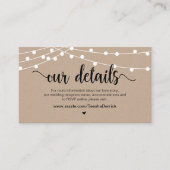 ファームストリ素朴ングライト結婚、の詳細 エンクロージャーカード (正面)