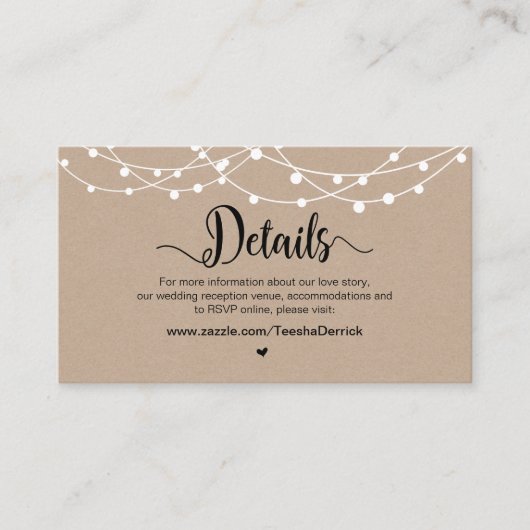 ファームストリ素朴ングライト結婚、の詳細 エンクロージャーカード (正面)