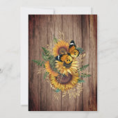 ファームス素朴マフラワーヴィンテージウッド 招待状 (裏面)