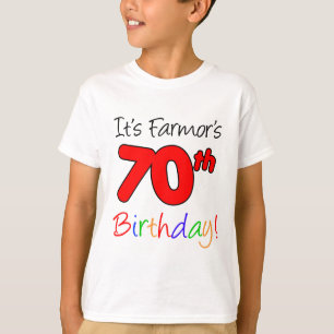 ファームズ70誕生日スウェーデン祖母 Tシャツ