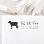 ファームダイアリー素朴牛差出人住所ラベル ラベル (インサイチュ)