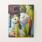 ファームダックパーソナライズされた ジグソーパズル (縦)