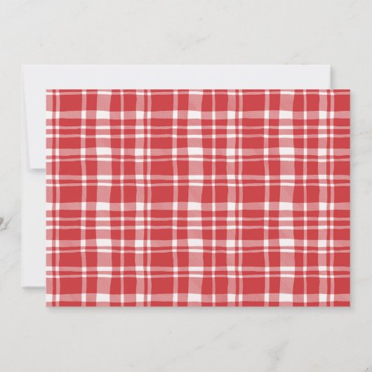 ファームチキンこのシックな誕生日パーティーの写真 招待状 (裏面)