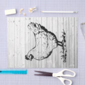 ファームチキンウェザードバーンウッドデコップページ 薄葉紙 (クラフト)