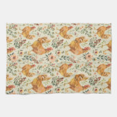 ファームチキンズ花模様 キッチンタオル (横)