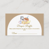 ファームチキンマウスおむつラッフルベビーシャワー エンクロージャーカード (正面)