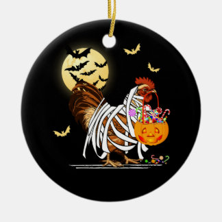 ファームチキンムミカボチャハロウィーンのカボチャのちょうちんハロウィー セラミックオーナメント
