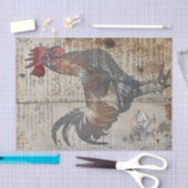 ファームチキン ヴィンテージ デコパージュ 薄葉紙 (クラフト)