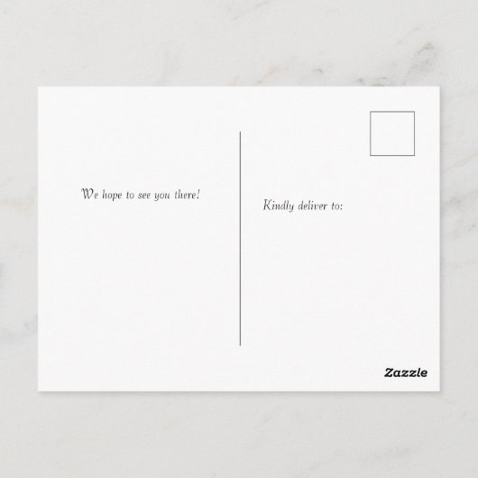 ファームツーテーブルビーガンディナー招待状 ポストカード (裏面)