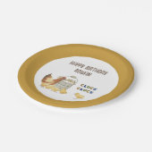 ファームテーマクラブククラブチキン子供の誕生日パーティー ペーパープレート (アングル)