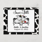 ファームテーマ牛の日付ポストカードの保存 案内ポストカード (正面)