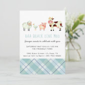 ファームテーマ誕生日パーティーの招待 招待状 (スタンド正面)