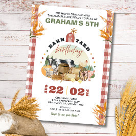 ファームテーマ誕生日招待状 招待状