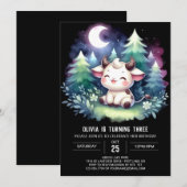 ファームデジタル牛誕生日 招待状 (正面/裏面)