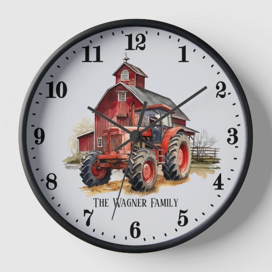 ファームトラククールタの追加ファミリ名 壁時計 (正面)