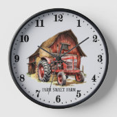 ファームトラククールタの追加メッセージ 壁時計 (正面)