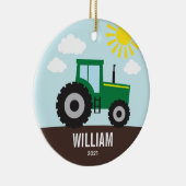 ファームトラクタキッズセラミックオーナメント セラミックオーナメント (右)