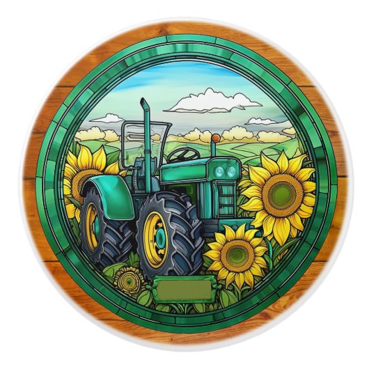 ファームトラクタドロワノブ セラミックノブ (正面)