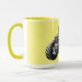 ファームトラクタパーフェクト農家マシンデザイン マグカップ (左)