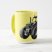 ファームトラクタパーフェクト農家マシンデザイン マグカップ (正面左)