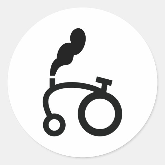 ファームトラクタロゴ記号 ラウンドシール (正面)