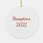 ファームトラクタークリスマス セラミックオーナメント (裏面)