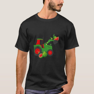 ファームトラクタースイカサマーバケーションフルーツラブ Tシャツ