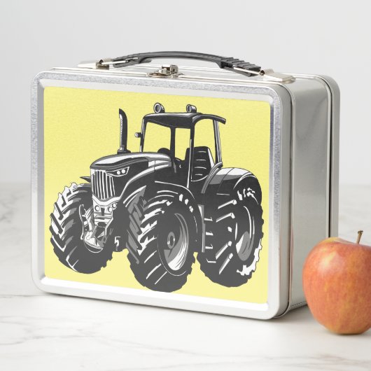ファームトラクターパーフェクト農家のマシンデザイン メタルランチボックス (インサイチュ)