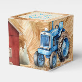 ファームトラクターボーイズ誕生日パーティーの好意ボックス フェイバーボックス (正面サイド)