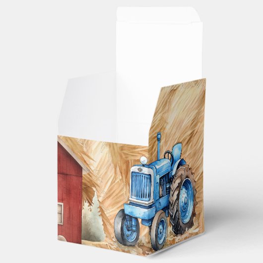 ファームトラクターボーイズ誕生日パーティーの好意ボックス フェイバーボックス (オープン)