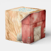 ファームトラクターボーイズ誕生日パーティーの好意ボックス フェイバーボックス (裏面サイド)