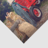 ファームトラクターレッドカント素朴リー秋ハーベスト 薄葉紙 (詳細)