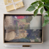 ファームトラクターレッドカント素朴リー秋ハーベスト 薄葉紙 (ギフト)