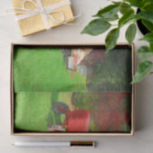 ファームトラクターレッドグリーンカントリーオータムパンプキンズ 薄葉紙 (ギフト)