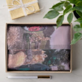 ファームトラクターレッドヴィンテージ素朴秋ハーベストダスク 薄葉紙 (ギフト)