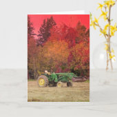 ファームトラクター カード (黄色い花)
