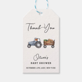 ファームトラク素朴タテディベア赤ちゃんシャワー ギフトタグ