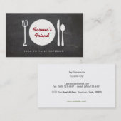 ファームト素朴テーブルケータリングシャルボード 名刺 (正面/裏面)