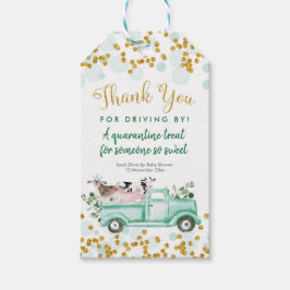 ファームドライブバイベビーシャワー感謝していユーラベル ギフトタグ