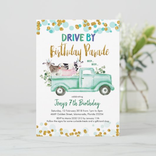 ファームドライブバイボーイ誕生日パレード 招待状 (スタンド正面)