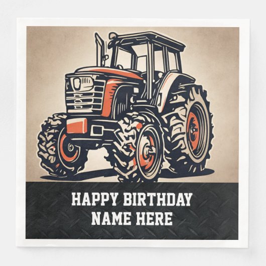 ファームネームハッピーバースデートラクターティリージ農家 (正面)