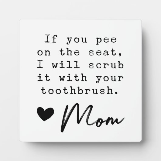 ファームハおもしろいウスキッズバスルームの看板 フォトプラーク (正面)