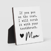 ファームハおもしろいウスキッズバスルームの看板 フォトプラーク (正面)