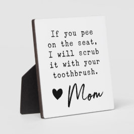 ファームハおもしろいウスキッズバスルームの看板 フォトプラーク