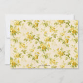 ファームハかわいらしウスゴールデンイエローフローラ ノートカード (裏面)