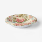 ファームハかわいらしウス素朴ピンクローズ ペーパーボウル (傾斜あり)