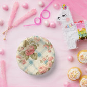 ファームハかわいらしウス素朴ピンクローズ ペーパーボウル (パーティー)