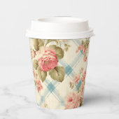 ファームハかわいらしウス素朴ピンクローズ 紙コップ (裏面)