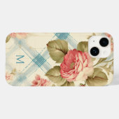 ファームハかわいらしウス素朴モノグラムピンクローズ Case-Mate iPhoneケース (裏面 (横))